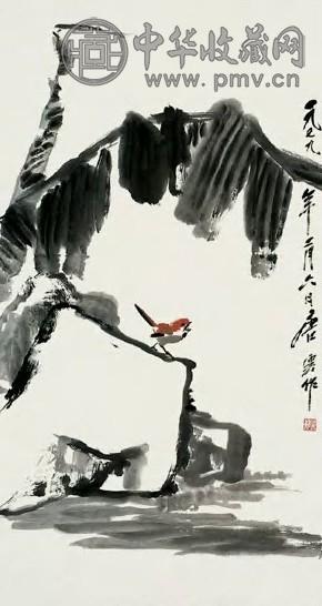 唐云 近现代 花鸟 轴