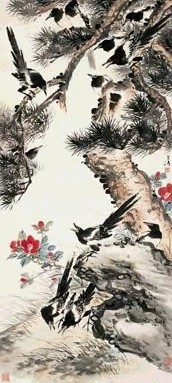 近现代 王雪涛 喜鹊 轴