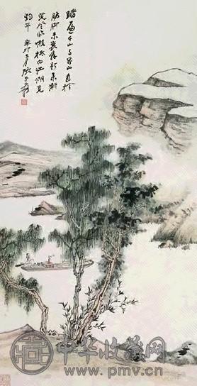 张大千 踏遍千山 立轴 设色