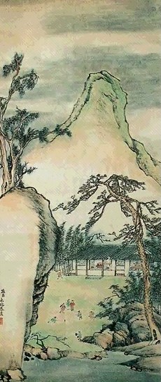 永瑢 山水 立轴 设色纸本