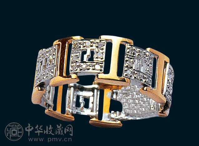 18K彩金爱玛仕链戒