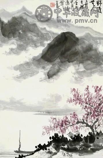 欧阳秉森 1982年作 山水 立轴 纸本