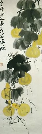 齐白石 现代 葫芦螳螂 轴