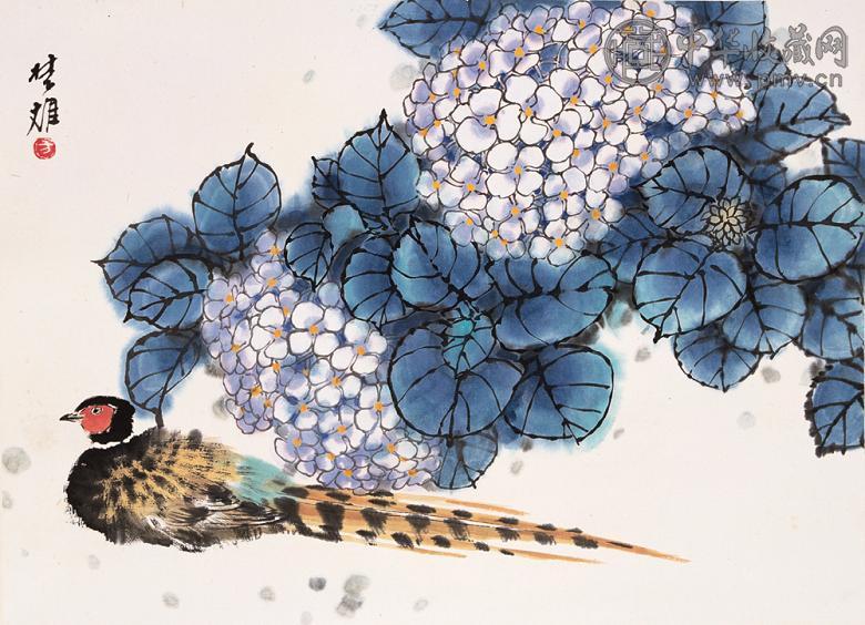 方楚雄 花鸟 立轴 纸本