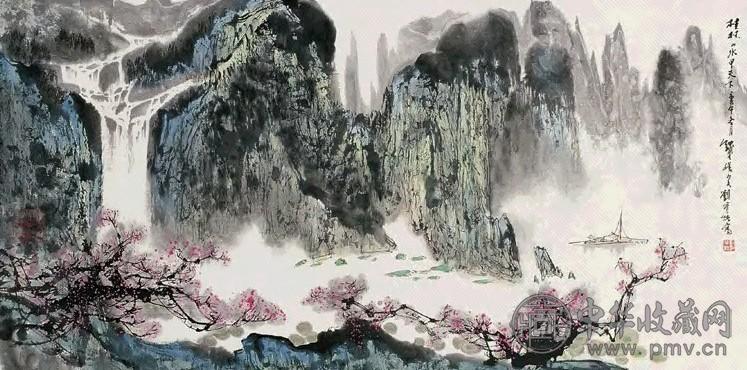 刘宝纯 1990年作 桂林山水 镜心 设色纸本