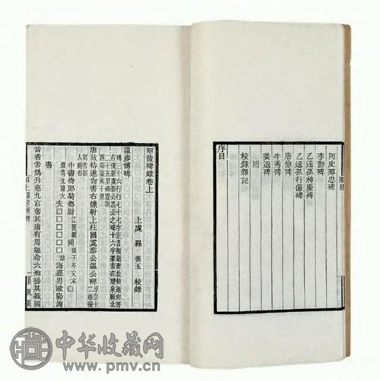 昭陵碑录 1册4卷 民国晨风阁刊本