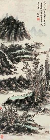 黄宾虹 山水 立轴 纸本