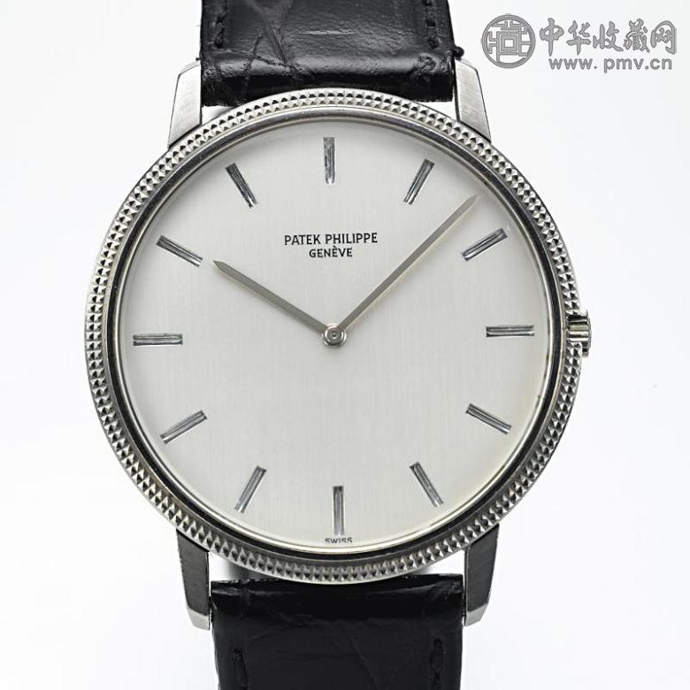 百达翡丽3590型号女装18k白金腕表