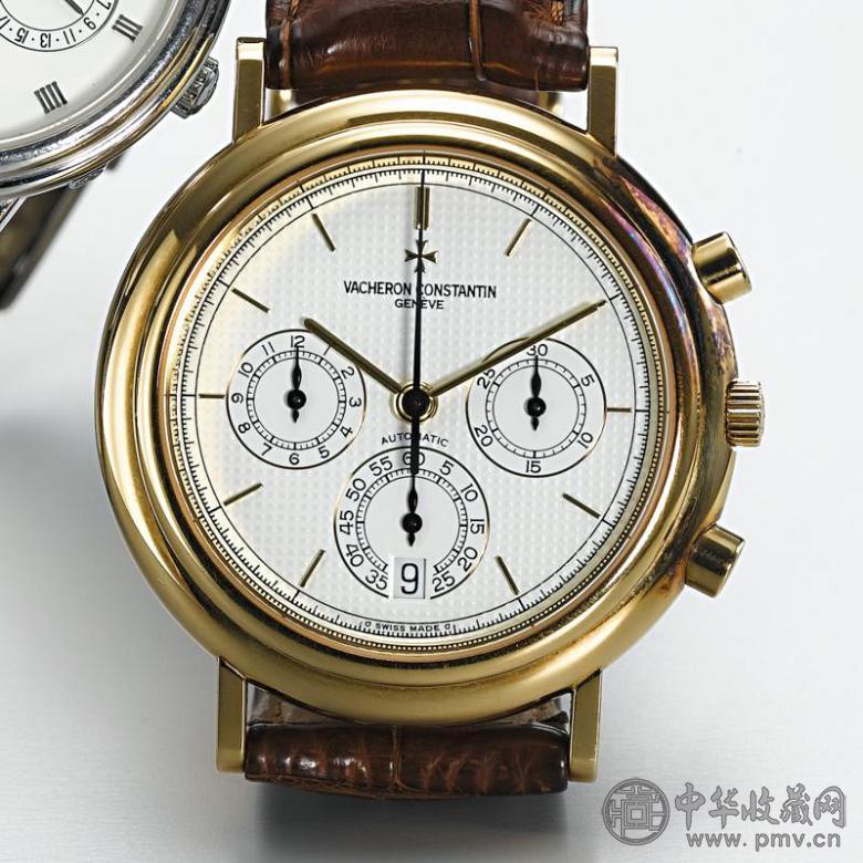 江诗丹顿18k黄金计时腕表