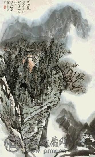 何海霞 山水 镜心 设色纸本