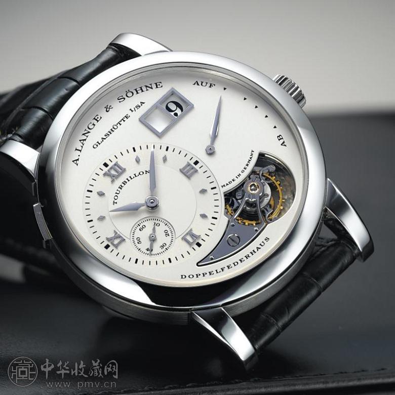 朗格「LANGE 1 TOURBILLON」限量版(128/50)铂金陀飞轮腕表