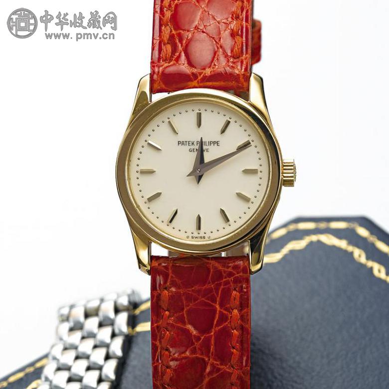 百达翡丽4596型号女装18k黄金腕表