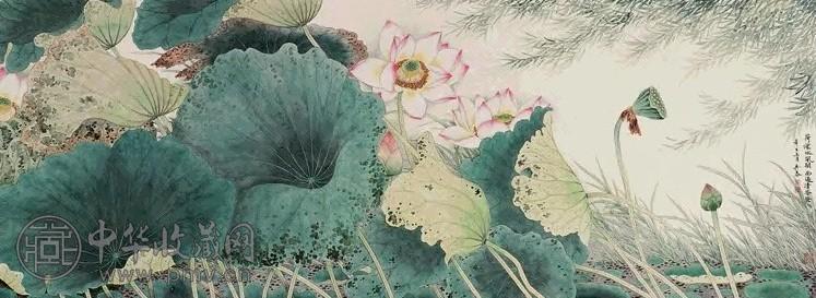 吴泰 辛巳(2001年)作 荷香图 镜心 设色纸本