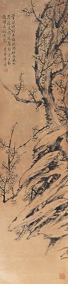 李云章 墨梅 立轴 水墨纸本
