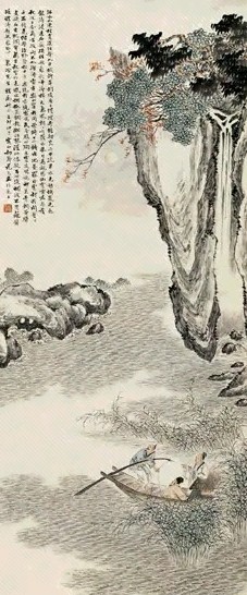 花元 赤壁图 轴