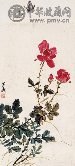 王雪涛 蝶恋花 镜心 设色纸本