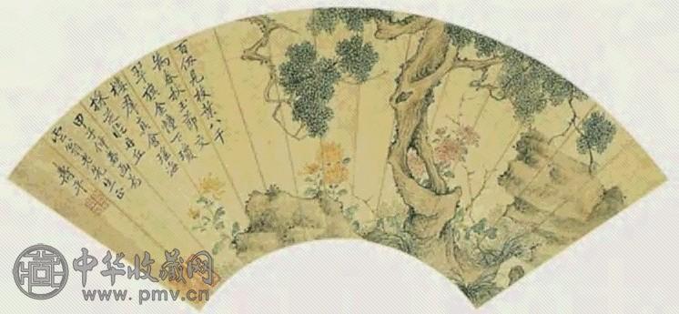 恽寿平 花卉扇面 扇面