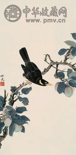 田世光 鸟虫图 立轴 设色纸本