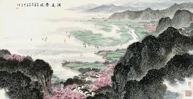 宋文治 1982年作 山水 镜心 纸本