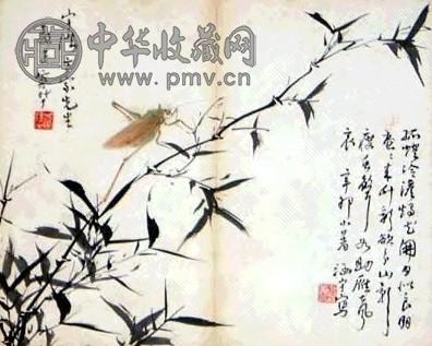 何涵宇 竹 镜心 设色纸本