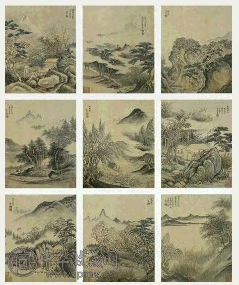 明 赵左 山水 册