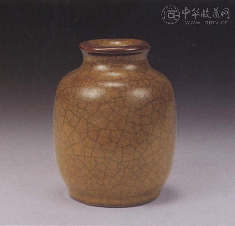 清雍正 鳝鱼黄釉小罐