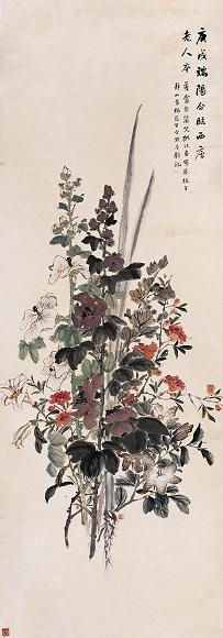 金城 等 庚戌(1910年) 端阳秋色 立轴 纸本