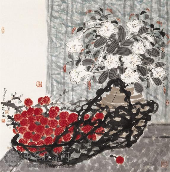 柳学健 2005年作 大吉大利 镜心 设色纸本