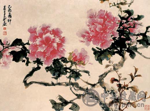 董良达 花开富贵 镜心 设色纸本