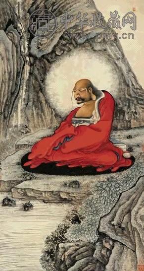 近现代 钱化佛 佛像 轴