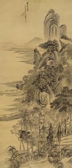 清 毕涵 晴川揽胜图 轴