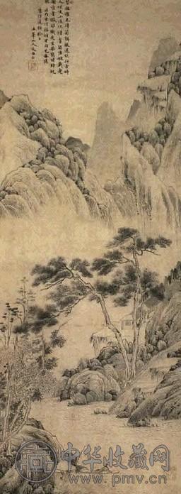 文伯仁 山水 立轴 水墨纸本