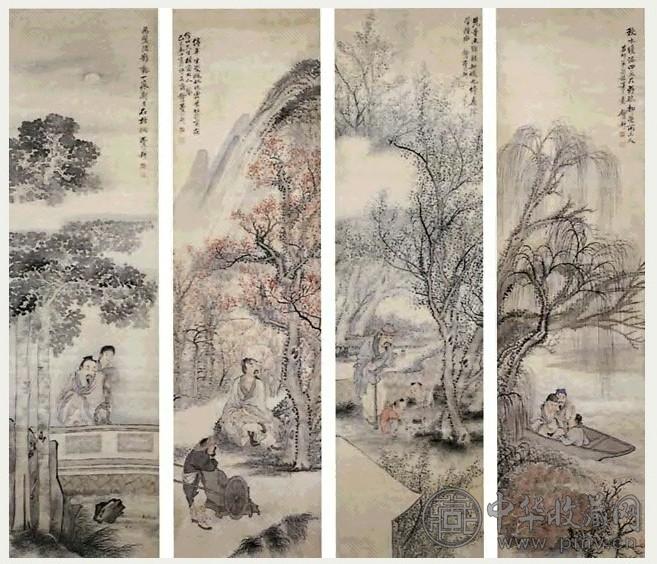 费以耕 人物 轴