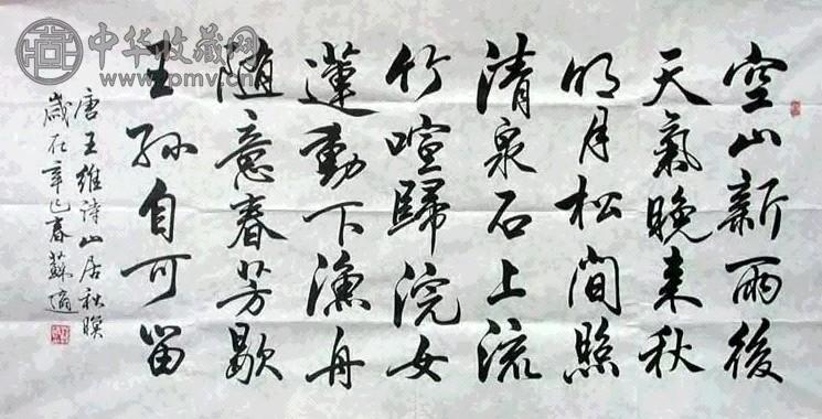 苏适 书法 镜心 水墨纸本