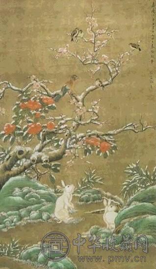 余集 仿徐熙花鸟 轴