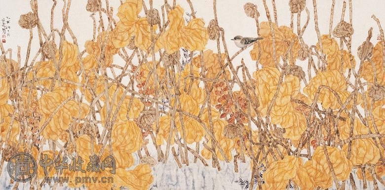 郭子良 金塘 镜心 设色纸本