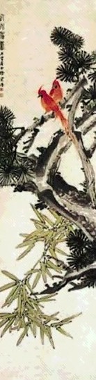 徐石雪 以介眉寿 轴