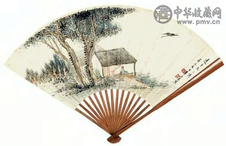 华芸 山水 成扇