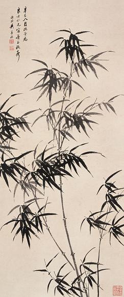 吴子深 墨竹 立轴 纸本
