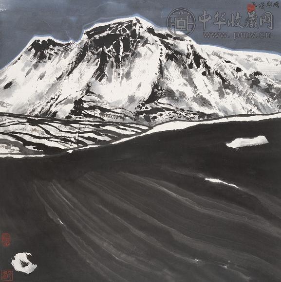 李小可 当代 晴雪 立轴 水墨纸本