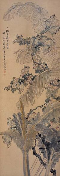 刘德六 芭蕉 立轴 设色纸本