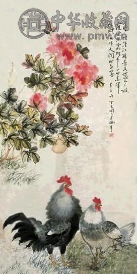 何涵宇 花卉 镜心 设色纸本