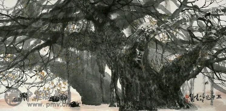 当代 赵准望 五牛图 镜心