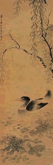 汤禄名 春江水暖鸭先知 立轴 设色纸本