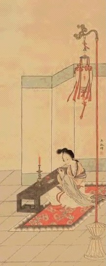 王叔晖 补衣图 镜心 设色纸本