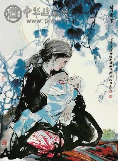 杜滋龄 月光下 镜心 设色纸本