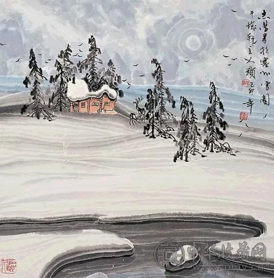 于志学 山乡积雪