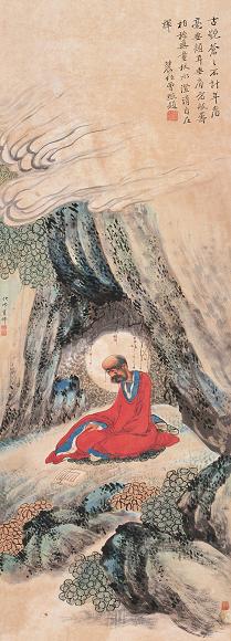钱化佛 无量寿佛 立轴 纸本