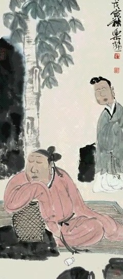 徐乐乐 1998年作 消暑图 镜心 设色纸本