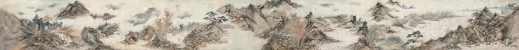 赵左 1619年作 江南风光图 卷 设色纸本